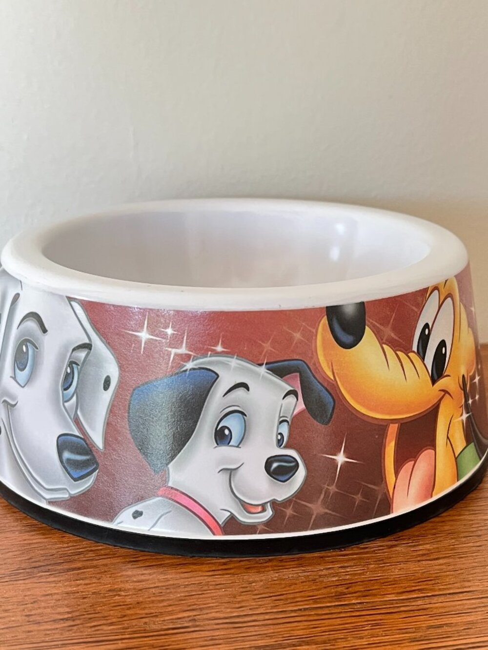 Disney Dog Dish Food Bowl Magic in Every Bite Stitch Pluto Dalmatian Lady Tramp